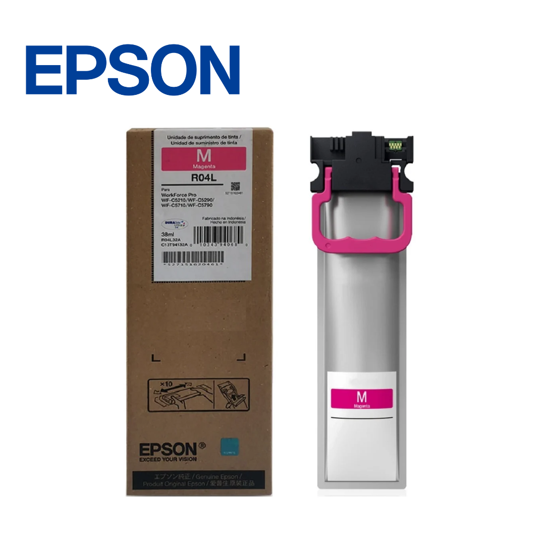 Tinta Epson T941320-AL, R04L, 38ml, Magenta (WF-C5210/WF-C5290/WF-C5710/WF-C5790), 5000 Páginas | T941320-AL