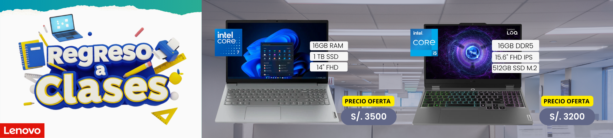 Promoción Laptops Lenovo