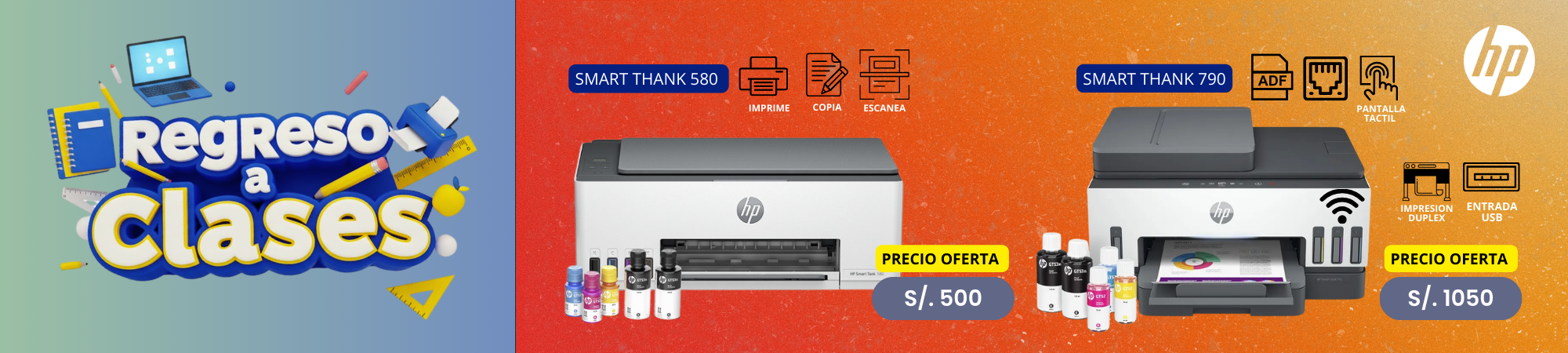 Promoción Impresoras HP Smart Tank