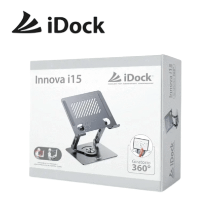 Cooler Idock Innova i15, Base giratoria 360° Aluminio RGB | Innova i15
