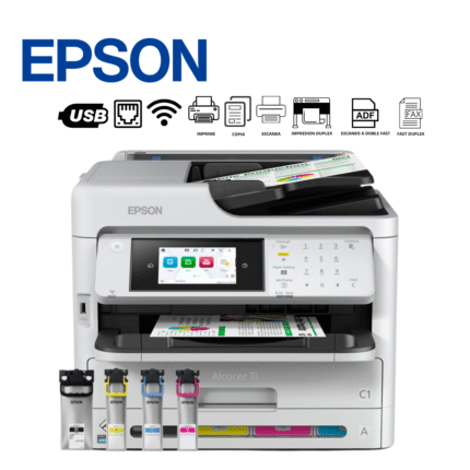 Impresora Multifuncional EPSON Workforce Pro FAX/ LAN/ WIFI | WF-C5891