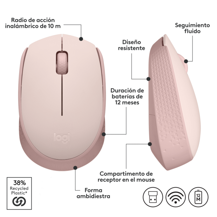 Mouse Inalámbrico Logitech M170 - Imagen 7