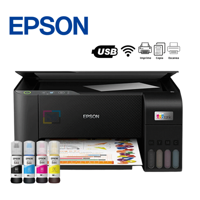 Impresora Multifuncional de tinta continua Epson EcoTank , USB | L3210