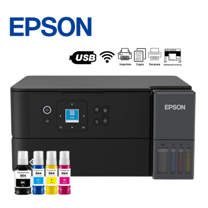 Impresora Multifuncional de tinta continua Epson EcoTank , USB, Wi-Fi, Duplex | L4360