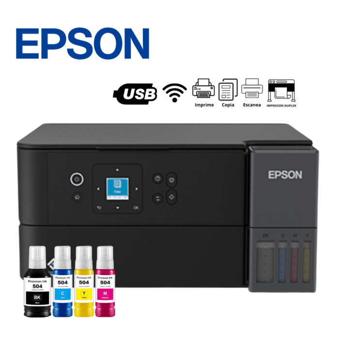 Impresora Multifuncional de tinta continua Epson EcoTank , USB, Wi-Fi, Duplex | L4360