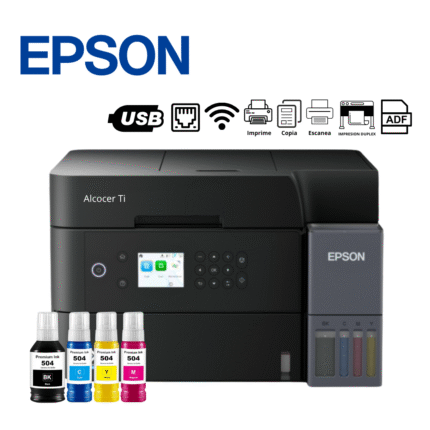 Impresora Multifuncional de tinta continua Epson EcoTank, USB, Wi-Fi, Duplex, ADF | L6370
