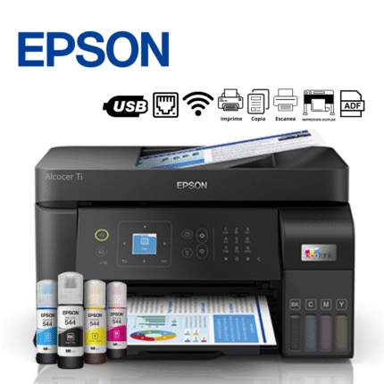 Impresora Multifuncional Epson EcoTank, Imprime/Escanea/Copia/Fax/USB/LAN/Wi-Fi | L5590