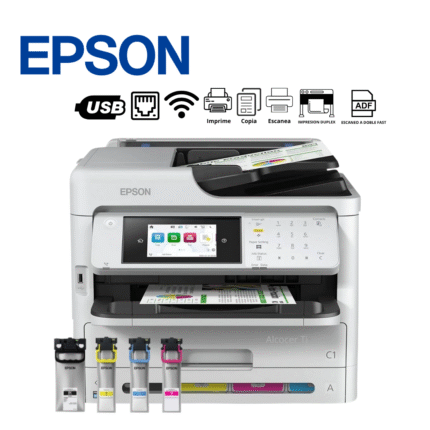 Impresora Multifuncional Epson Workforce Pro Imprime/Escanea/Copia/Fax/LAN/WiFi/USB | WF-C5810