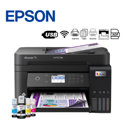 Impresora Multifuncional de tinta continua Epson EcoTank , USB, Wi-Fi, Duplex, ADF | L6270