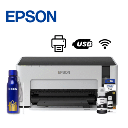 Impresora de tinta continua Monocromatica Epson, 32 ppm, 1440x720 dpi, USB, Wi-Fi | M1120