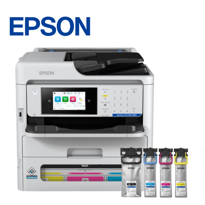 Impresora Epson MFP Color WorkForce Pro, Imprime/Escanea/Copia/Fax/USB/WLAN/LAN | EM-C800 - Imagen 2