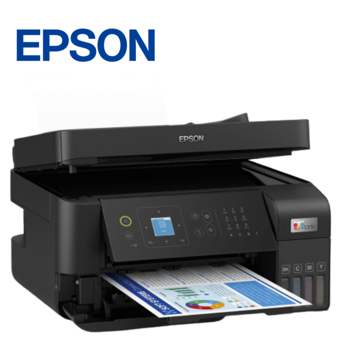 Impresora Multifuncional Epson EcoTank, Imprime/Escanea/Copia/Fax/USB/LAN/Wi-Fi | L5590 - Imagen 3