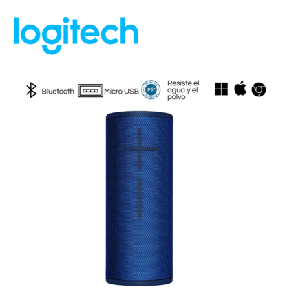 Parlante Logitech Ultimate Ears Boom 3, BT, Lagoon Blue | 984-001350