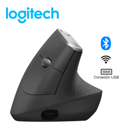 Mouse Ergonomico Mx Vertical Logitech ,negro |910-005449