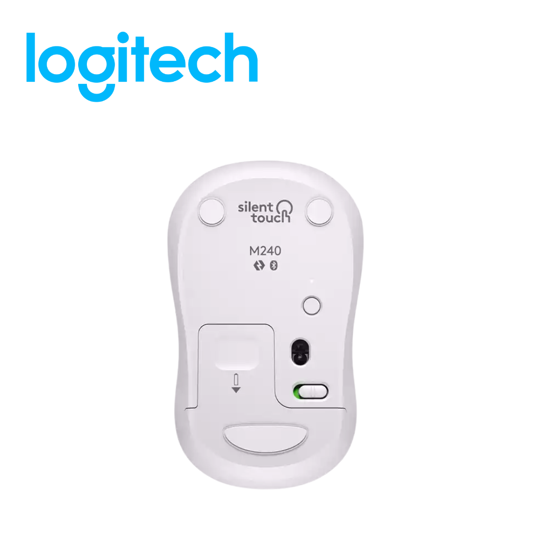 Mouse Logitech M240 Silent White Bluetooth | 910-007116 - Imagen 3