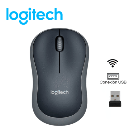 Mouse Logitech M185 inalámbrico gris | 910-002225