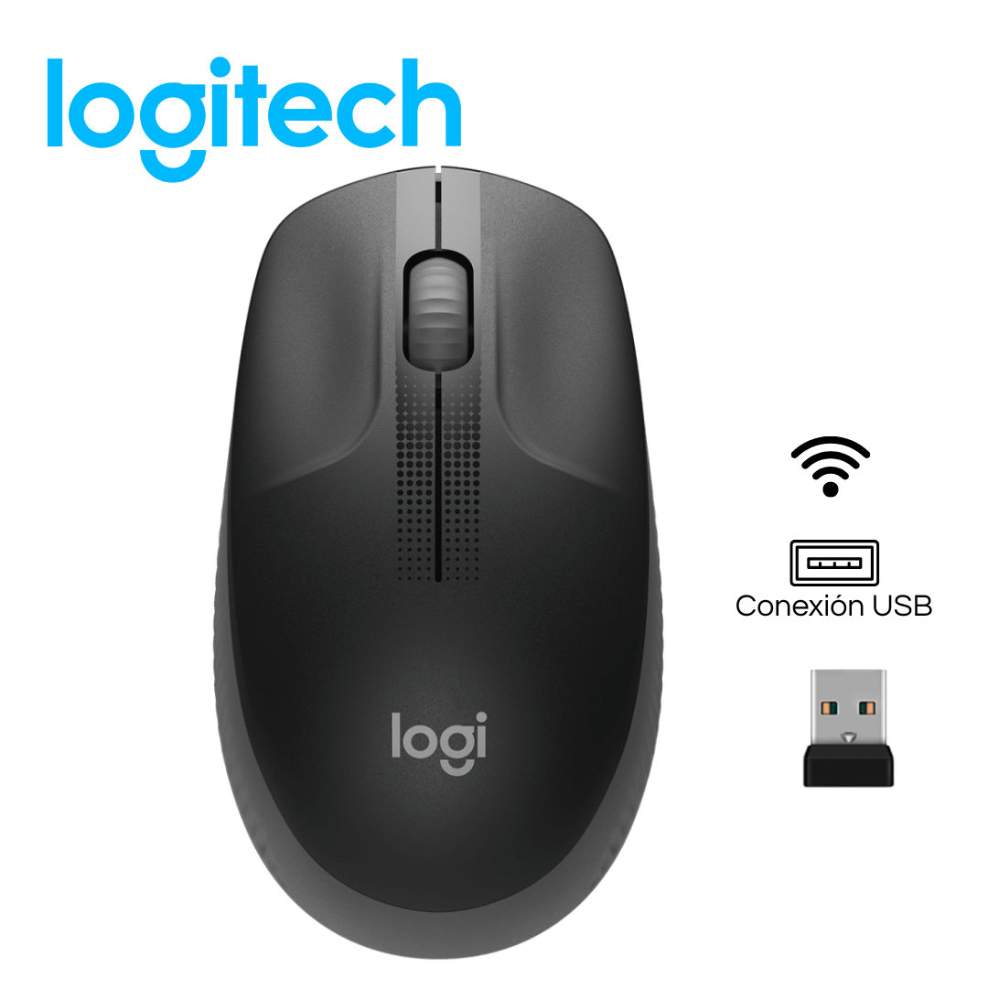 Mouse Logitech M190 Wireless FULL-SIZE Grafito | 910-005902