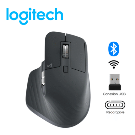 Mouse Logitech MX Master 3S Wireless/Bluetooth 8K USB-C Graphite | 910-006561