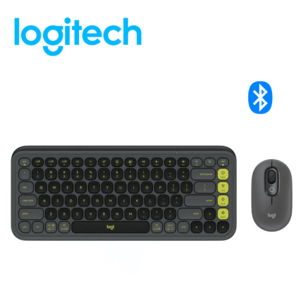 Teclado Logitech + Mouse Pop Icon Bluetooth/Wireless SP / Copilot / Graphite | 920-013052