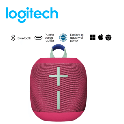 Parlante Logitech UE Wonderboom 4 Bluetooth IP67 14H USB-C Hyper Pink |984-001890
