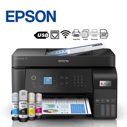Impresora Multifuncional L5590 Epson EcoTank , Imprime/Escanea/Copia/Fax/USB/LAN/Wi-Fi | L5590