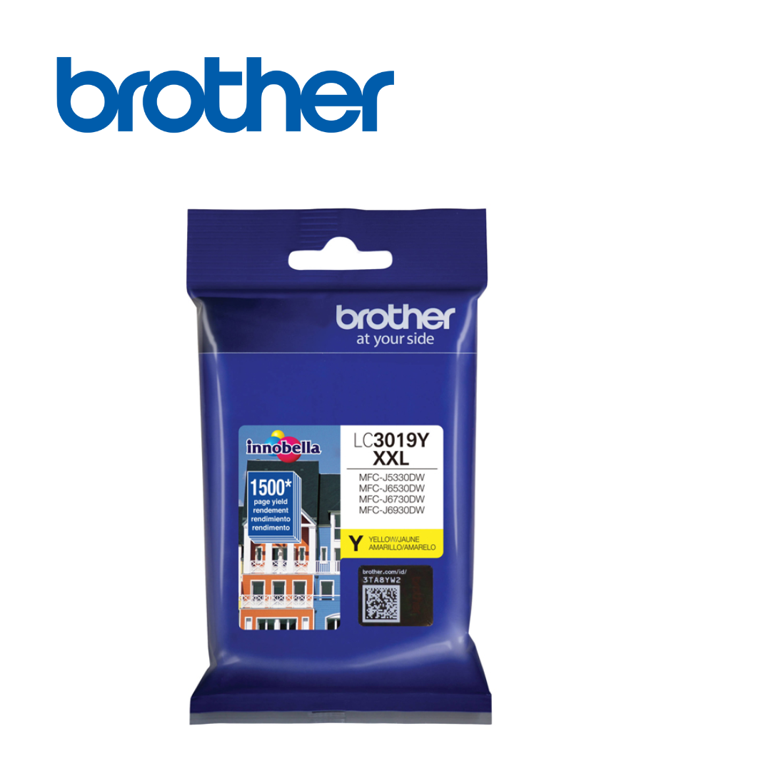 Tinta Brother Amarilla de Alto Rendimiento para MFC-J5330DW y MFC-J630DW | LC-3019Y