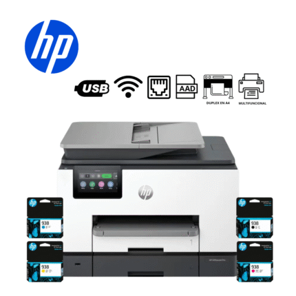 Impresora Multifuncional HP OfficeJet Pro 9130 Wi-Fi/LAN/USB, Hasta 25 ppm, bandejas de entrada de 250 páginas | MBCHP9130
