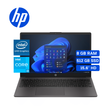 Laptop HP 250 G10, 15.6" HD, Intel Core i3-1315U (hasta 4.50 GHz), 8GB DDR4-3200, 512GB SSD M.2 PCIe NVMe | A29CMLA#ABM