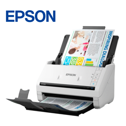 Escáner de documentos Epson USB 3.0 de alta velocidad, escáner a color dúplex de una pasada con alimentación de hojas, 35 ppm (Simplex) / 70 ipm (Duplex) | DS-530 II