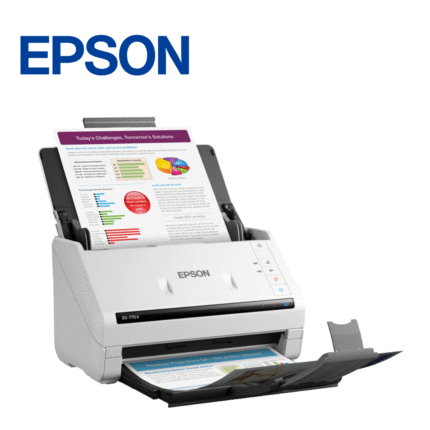 Escáner de documentos Epson USB 3.0 de alta velocidad, resolución óptica de 600 dpi, ADF de 100 páginas, velocidad de 45 ppm, ciclo de trabajo diario de 5000 páginas | DS-770 II