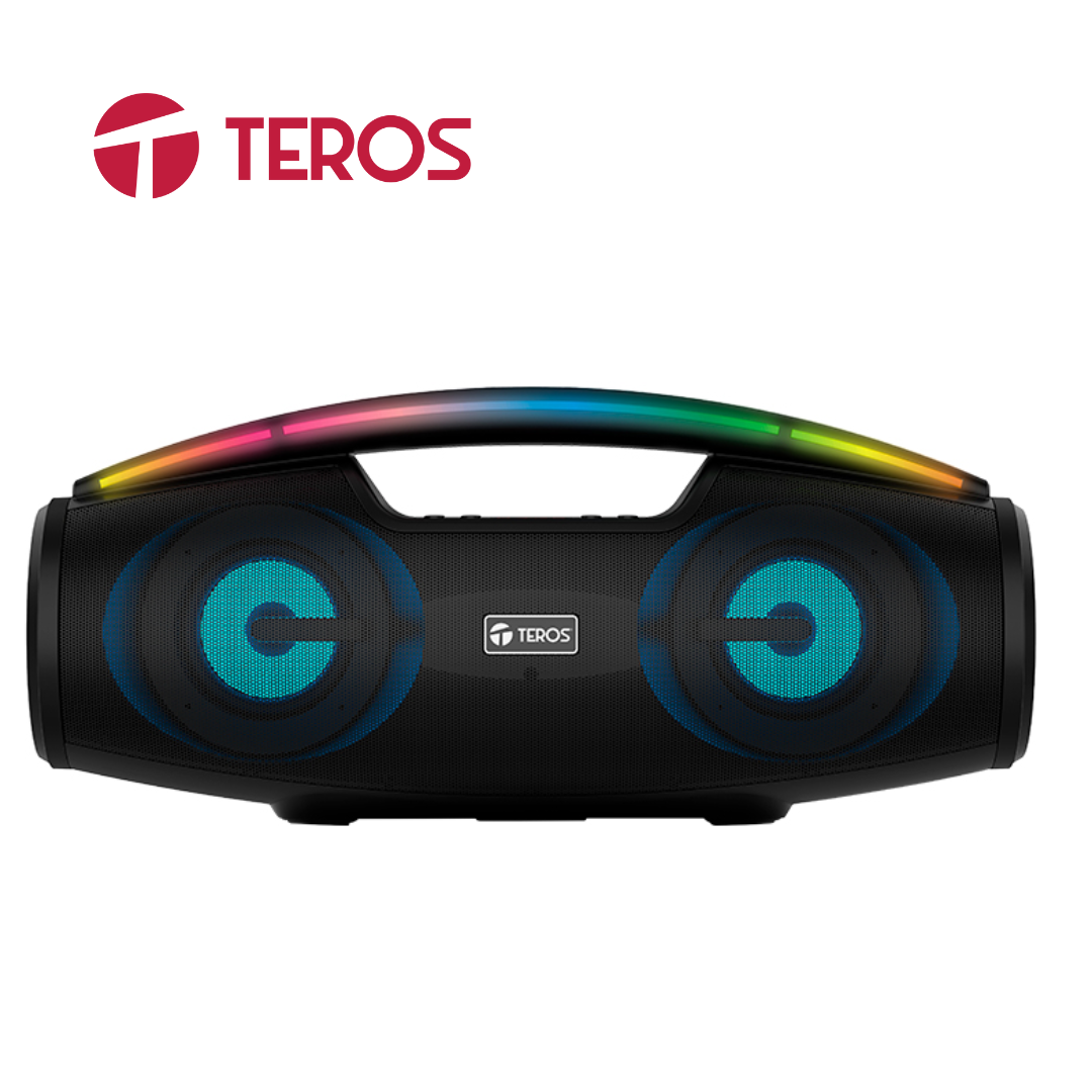 Parlante TEROS TE-6042N, Bluetooth, 20 W (2 x 10 W), 3000 mAh, Negro | TE-6042N