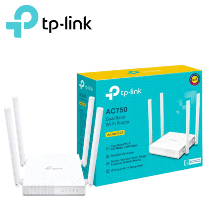 TP-Link router inalámbrico doble banda (Archer C24) AC750 4 antenas | Archer C24