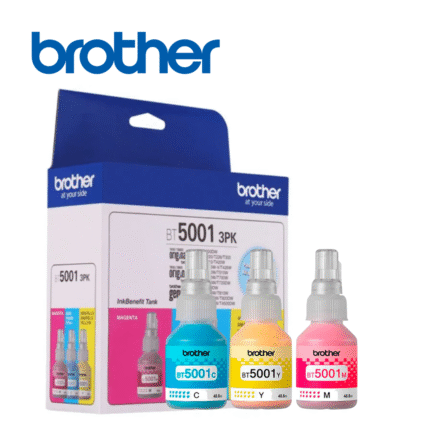 Botella de Tinta Brother BT5001, 3PK-Tank, 5000 Páginas | BT5001