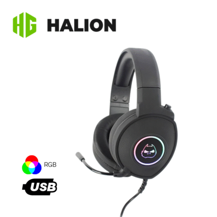 Audífono y Micrófono Halion HA-H940 Gamer, 7.1, RGB, USB | HA-H940