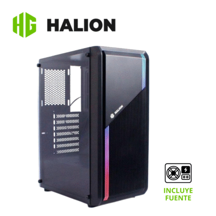 Case Gamer Halion Cross R14, 450W, 2 Ventiladores | Cross R14