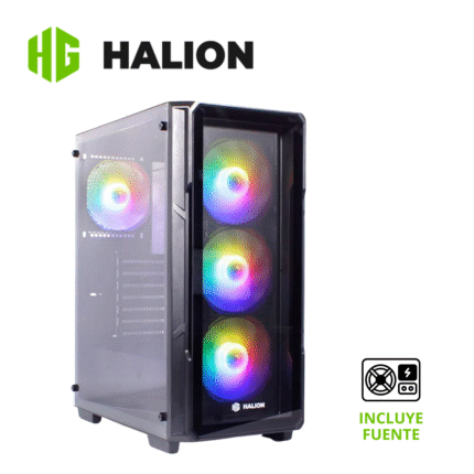 Case Gamer Halion Spectre, 550W, 4 Ventiladores | Spectre