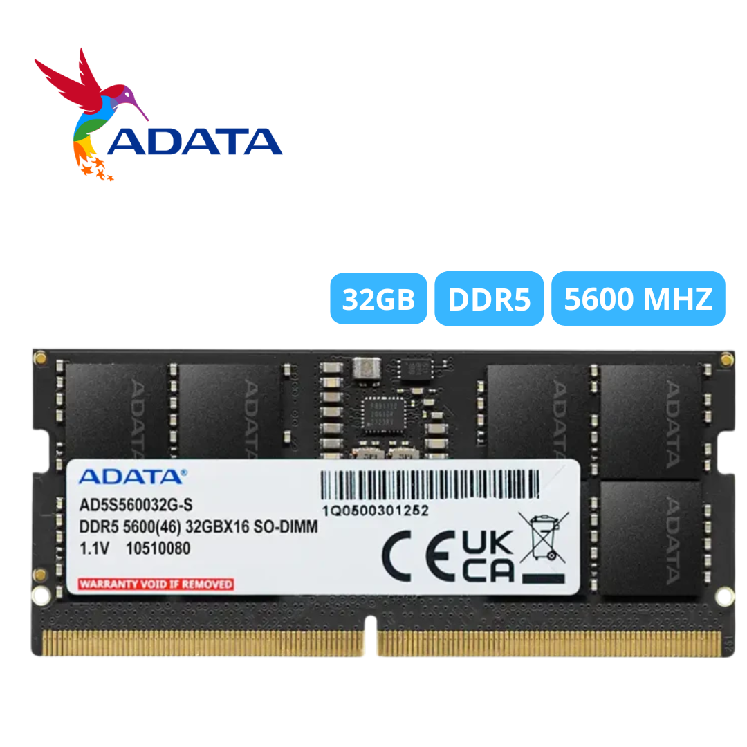 Memoria 32GB DDR5 SODIMM ADATA, 5600 MHz | AD5S560032G-S