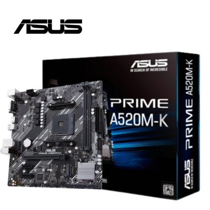 Motherboard ASUS PRIME A520M-K, Chipset AMD A520, Socket AMD AM4, Micro ATX | PRIME A520M-K