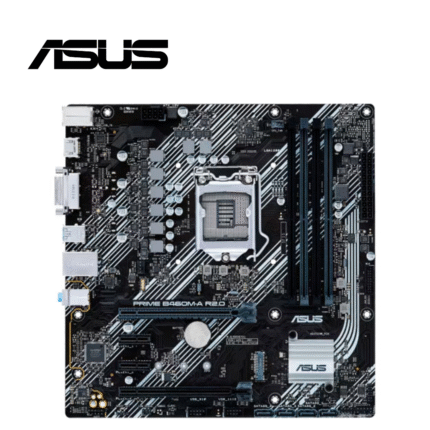 Motherboard ASUS PRIME B460M-A R2.0, LGA1200, DDR4, SATA 6Gb/s, HDMI, DVI-D, USB 3.2 | PRIME B460M-A R2.0