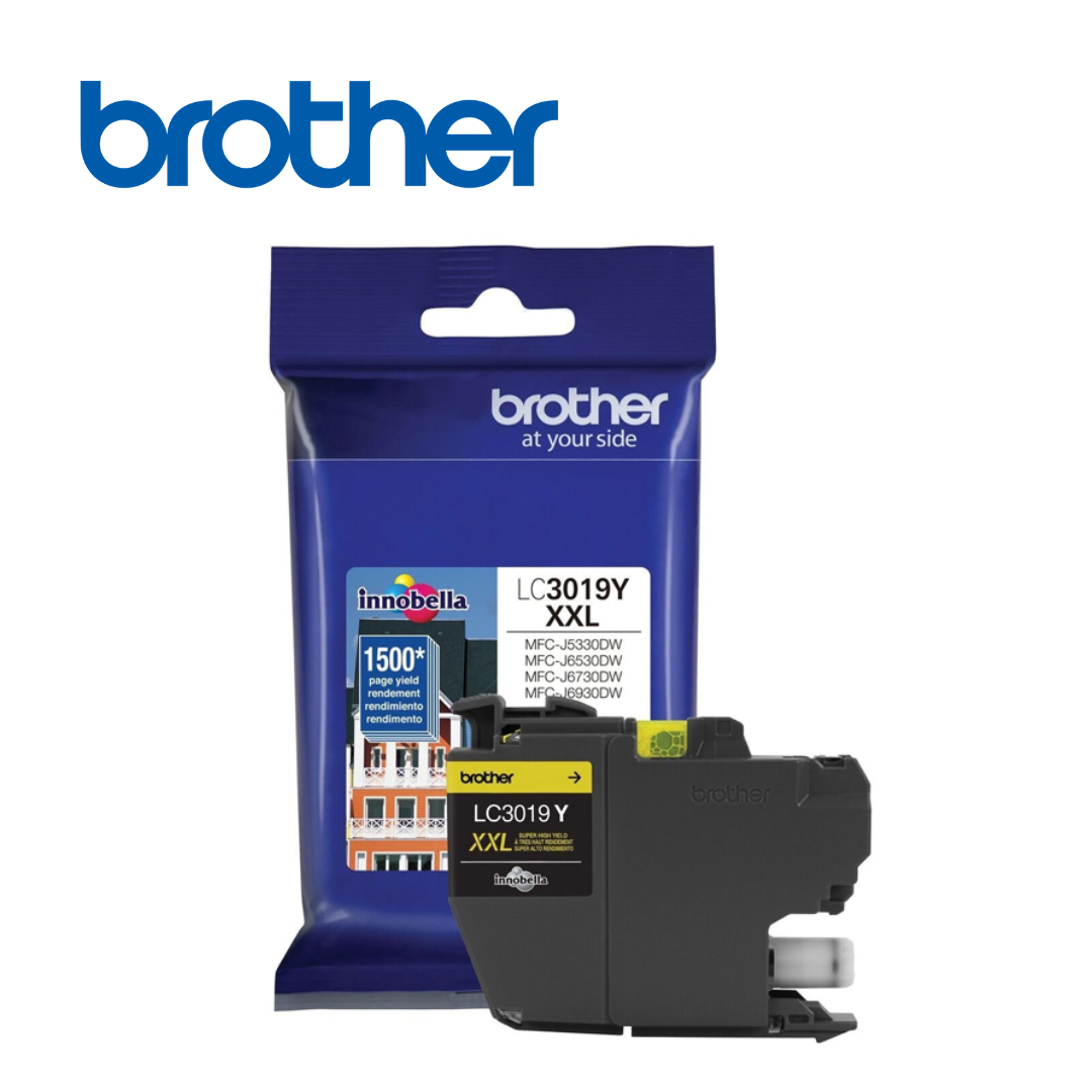 Tinta Brother Amarilla de Alto Rendimiento para MFC-J5330DW y MFC-J630DW | LC-3019Y - Imagen 2