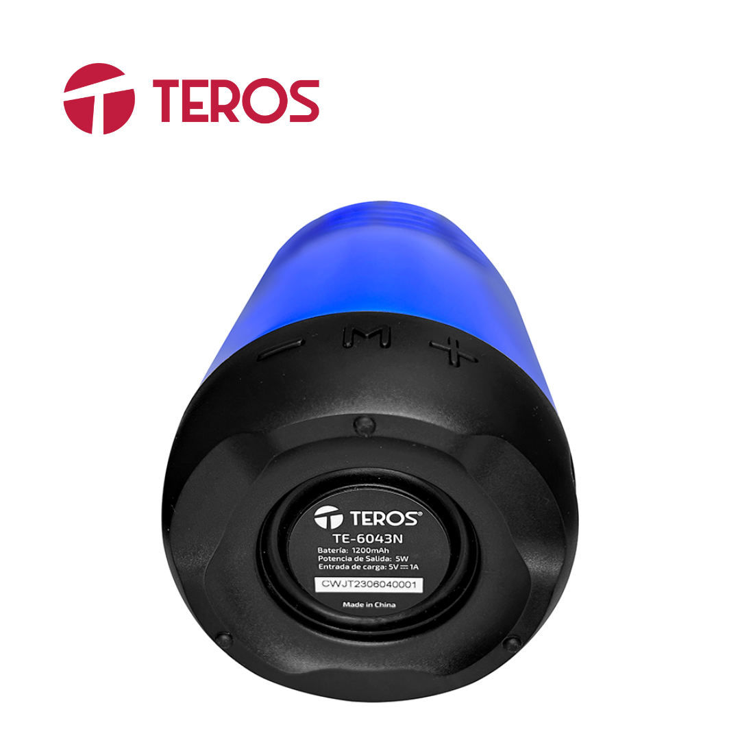 Parlante Teros TE-6043N, Bluetooth, 5W, 1200mAh, Negro | TE-6043N - Imagen 2