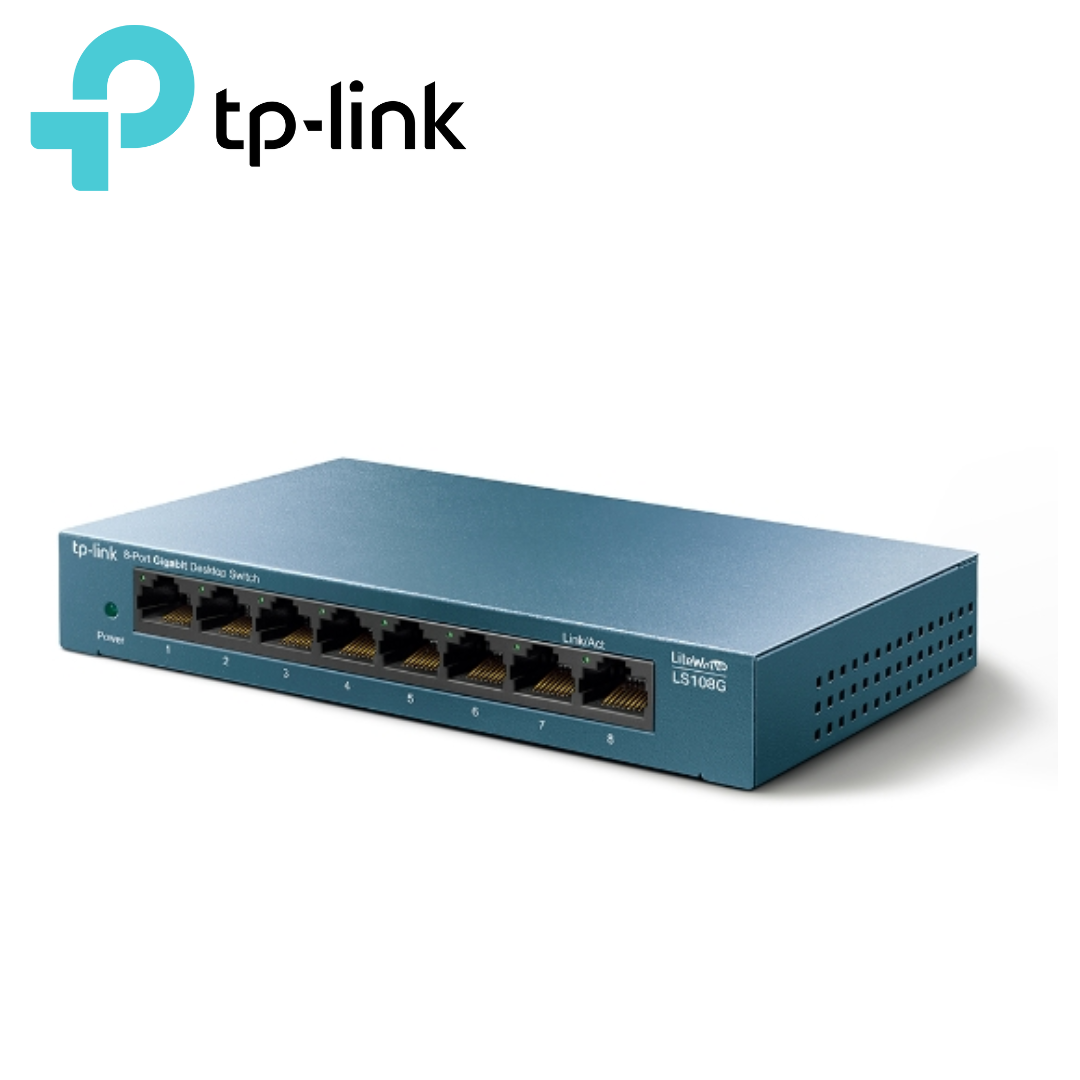 TP-Link switch (LS108G) 8 puertos 10/100/1000 Mbps metal | LS108G - Imagen 2