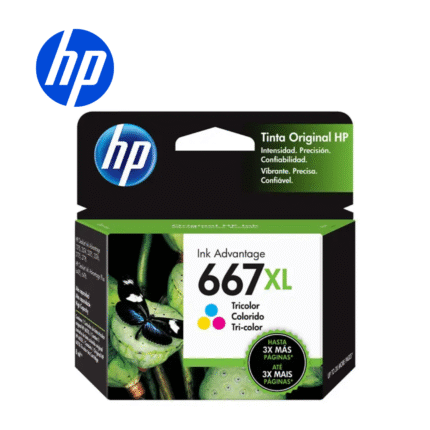 HP cartucho de tinta (667XL) tricolor original 8 ml 1275/2374/2375/2376/2775/2776 | 3YM80AL