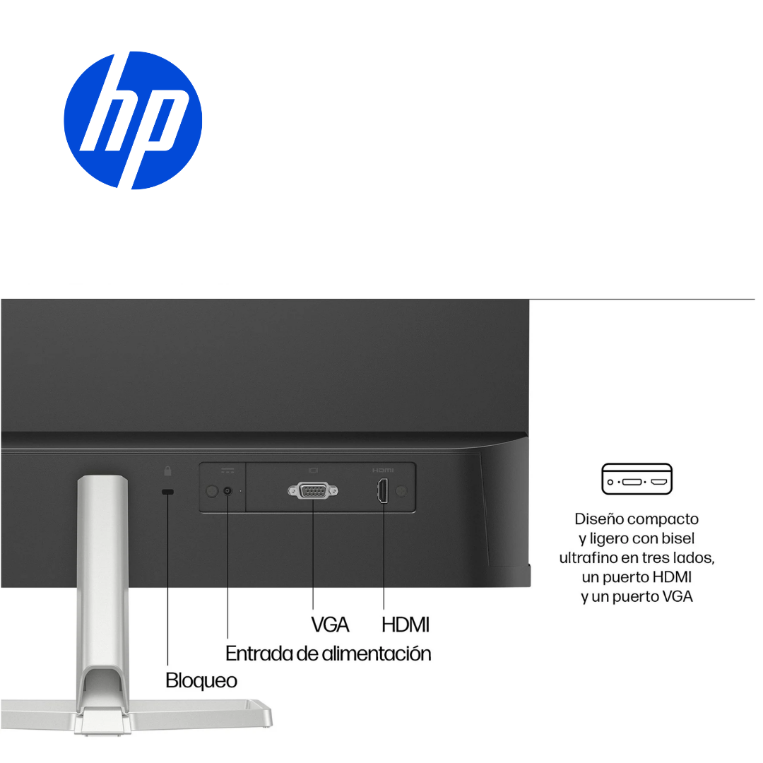 Monitor HP Serie 5 de 23.8" FHD 1920×1080, IPS, 100 Hz, 5 ms, Negro | 94C17AA - Imagen 4
