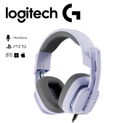 Audífono c/Micrófono Astro A10 G2, multiplataforma para PC/Mac/PS5/Xbox/Switch, Lila | 939-002076