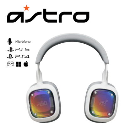 Audífono con micrófono Astro A30 Wireless para PS5/PC/Mac, White | 939-001992