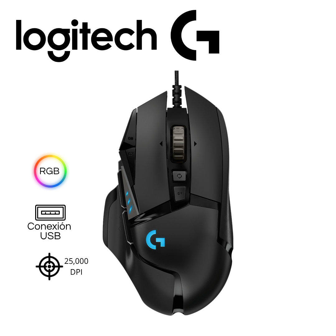 Mouse Logitech G502 Hero 16000 DPI RGB Black | 910-005550