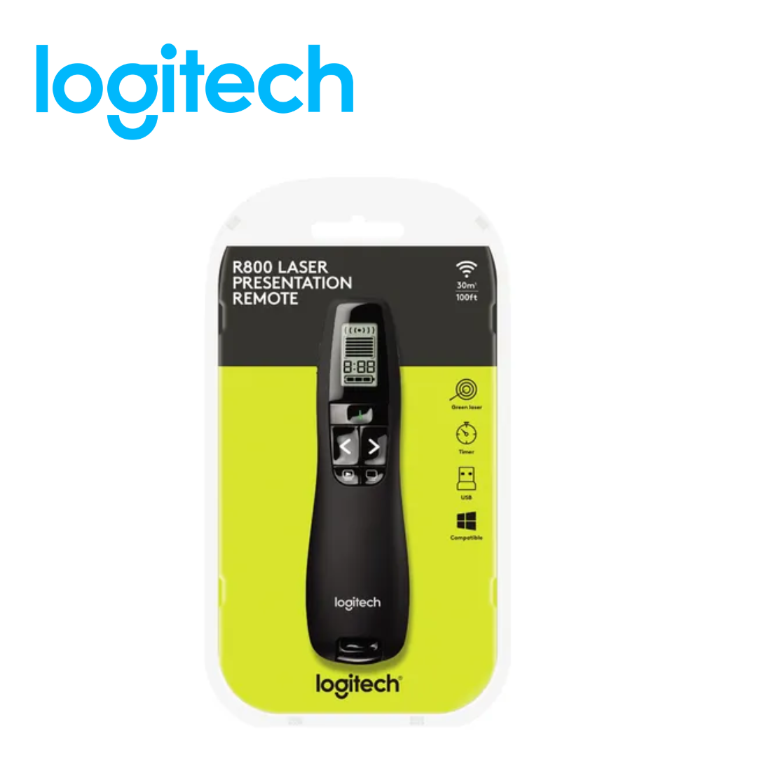 Puntero Logitech R800 Wireless 30m Green Laser | 910-001350