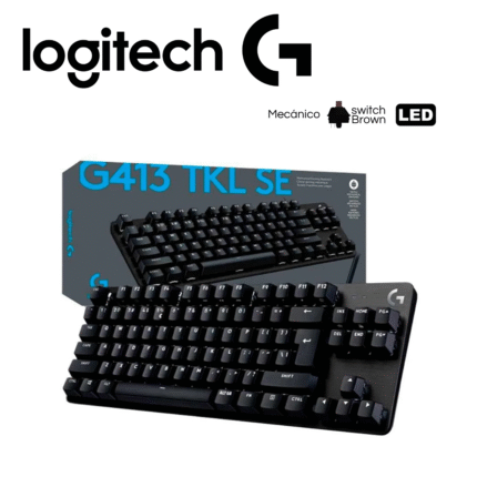Teclado Logitech G413 SE, Backlight Mechanical, Gaming, Black | 920-010433