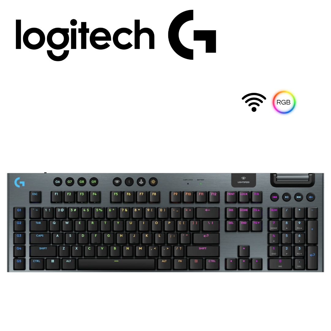 Teclado Logitech G915 X Lightspeed/BT Lightsync RGB / Keycontrol Black | 920-012670
